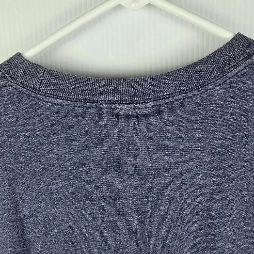 The North Face Men's Blue Heathered Short Sleeve Half Dome T-Shirt Size Large